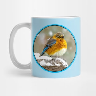 Eastern Bluebird in Snow Mug